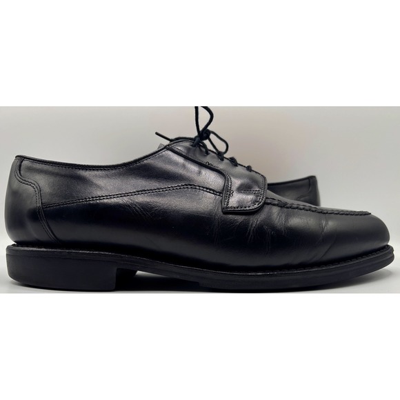 Allen Edmonds Men\'s Black Leather Apron Toe Derby Dress Shoes Lace Up Size 10.5 main image 10